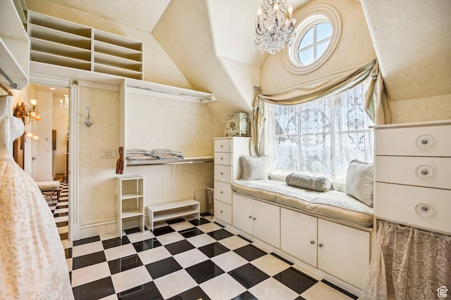 1526 W Red Hawk Trl, Park City, UT 84098 - bathroom with a chandelier and lofted ceiling