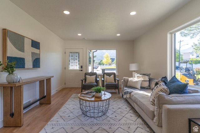 170 S 1300 E, Springville, UT 84663 - living room featuring recessed lighting and light wood finished floors