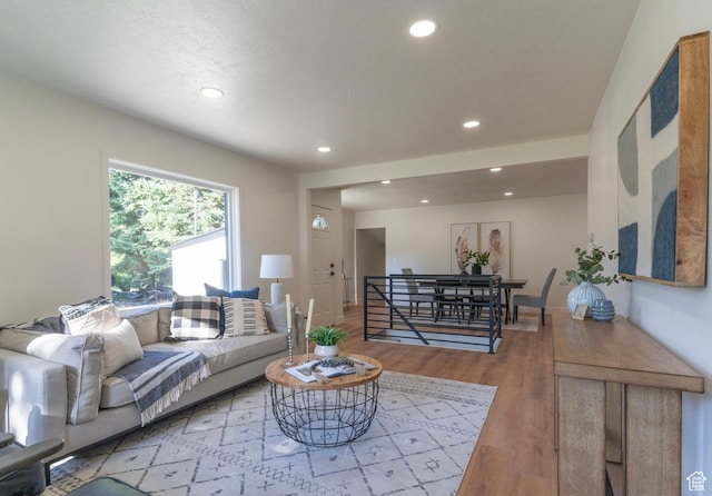 170 S 1300 E, Springville, UT 84663 - living room featuring recessed lighting and wood finished floors
