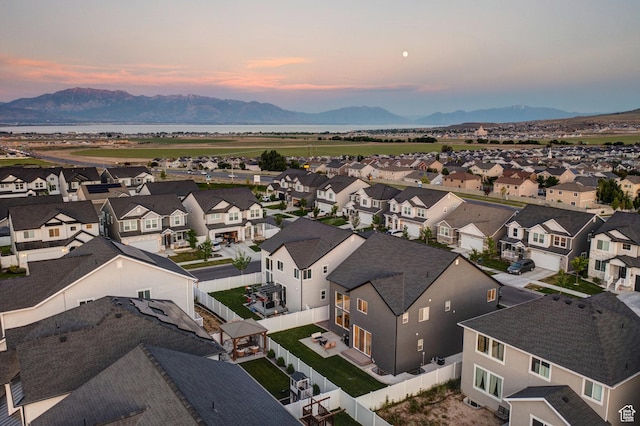 1476 W Stone Gate Dr, Saratoga Springs, UT 84045 - aerial view of residential area featuring a mountain backdrop