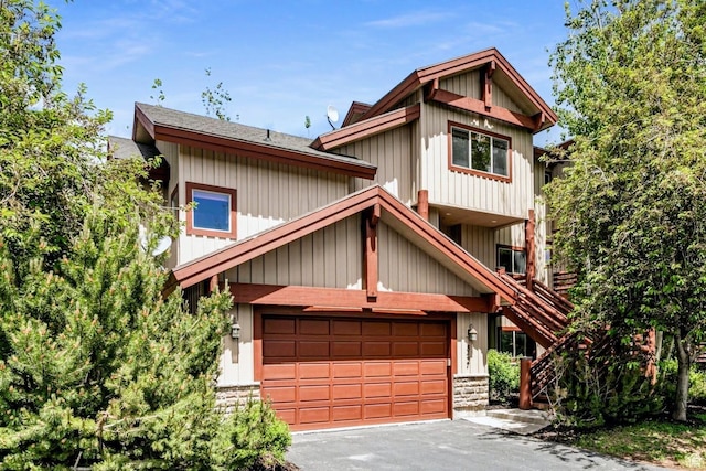 8437 Pointe Dr, Park City, UT 84098 - view of front of property featuring asphalt driveway and stairway