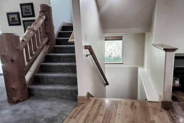 8437 Pointe Dr, Park City, UT 84098 - stairs featuring wood finished floors