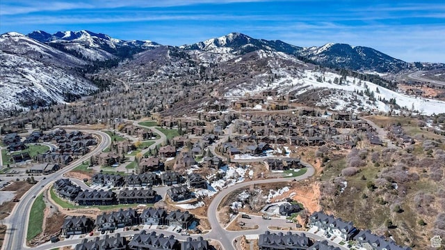 8437 Pointe Dr, Park City, UT 84098 - aerial view of property's location featuring a mountainous background