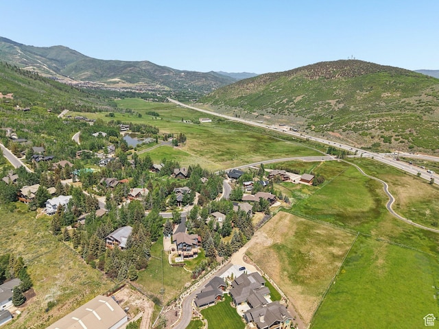 2570 Aspen Springs Dr, Park City, UT 84060 - aerial overview of property's location featuring a mountain backdrop