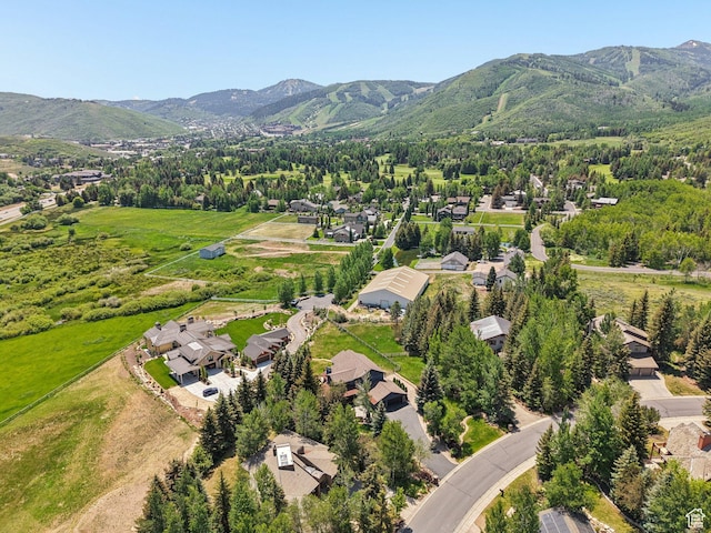 2570 Aspen Springs Dr, Park City, UT 84060 - aerial view of residential area featuring mountains