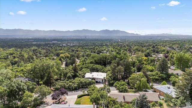 4560 S Wallace Ln, Holladay, UT 84117 - aerial view of mountains and a heavily wooded area