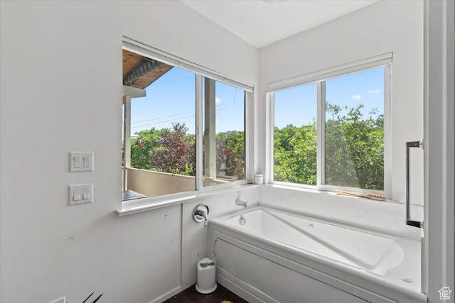 4560 S Wallace Ln, Holladay, UT 84117 - bathroom featuring plenty of natural light and a bath