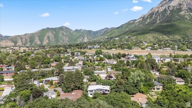 4560 S Wallace Ln, Holladay, UT 84117 - aerial view of property and surrounding area featuring mountains