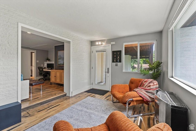 4560 S Wallace Ln, Holladay, UT 84117 - living area with wood finished floors and an office area