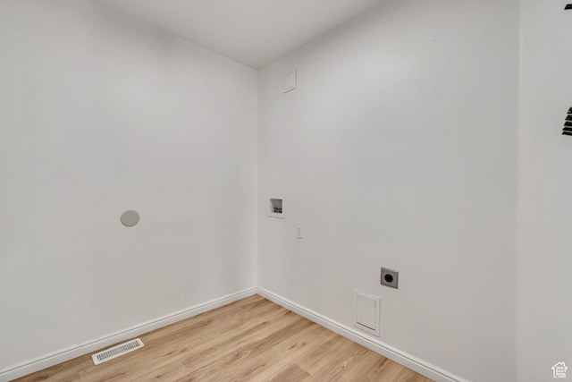 327 E 2260 S, Heber City, UT 84032 - laundry room with washer hookup, hookup for an electric dryer, and light wood finished floors