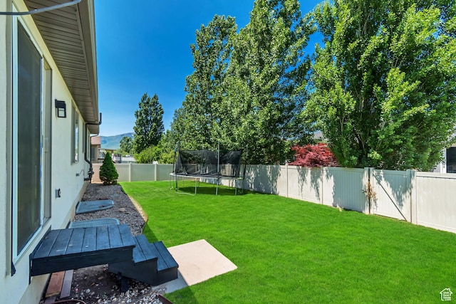 327 E 2260 S, Heber City, UT 84032 - fenced backyard featuring a trampoline