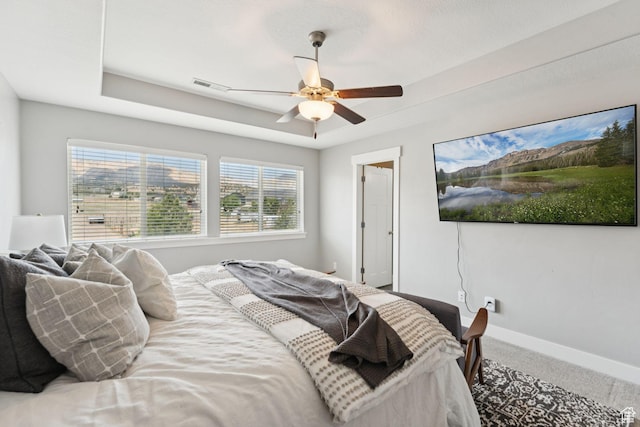 13698 S Black Hoof Cir, Herriman, UT 84096 - bedroom featuring carpet floors, multiple windows, and ceiling fan