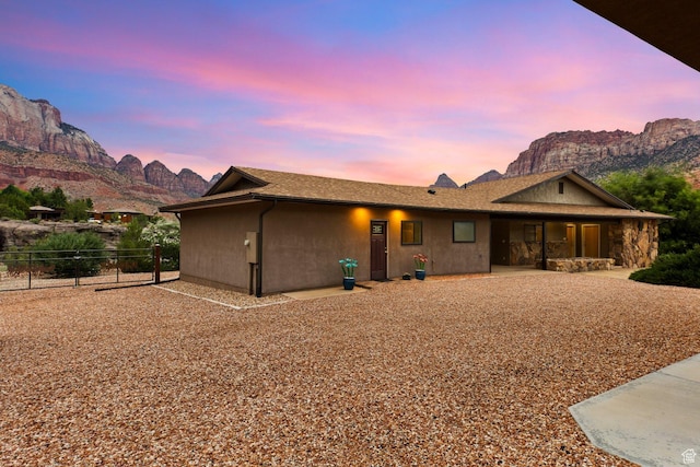 34 Valley View Dr, Springdale, UT 84767 - view of front of property with a mountain view