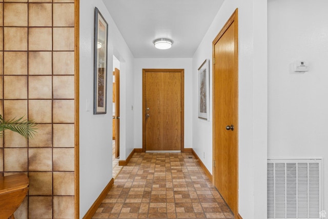 34 Valley View Dr, Springdale, UT 84767 - hallway with brick patterned flooring and baseboards