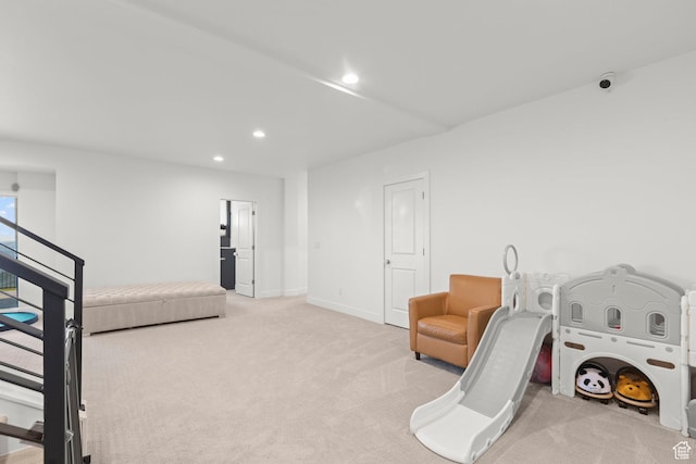 4473 N Solstice Dr, Lehi, UT 84043 - recreation room featuring carpet and recessed lighting