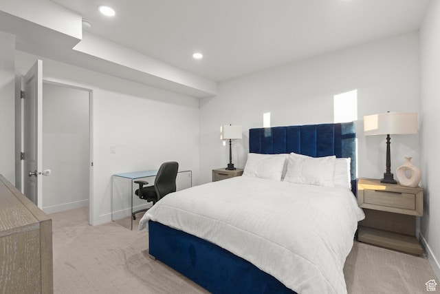 4473 N Solstice Dr, Lehi, UT 84043 - bedroom with light colored carpet and recessed lighting