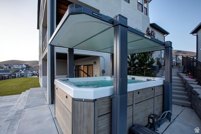 4473 N Solstice Dr, Lehi, UT 84043 - view of patio with a hot tub