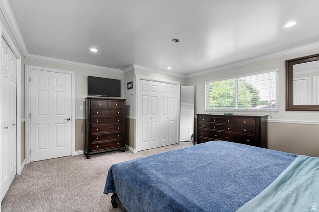 1775 S 290 E, Orem, UT 84058 - bedroom with ornamental molding, carpet, and recessed lighting