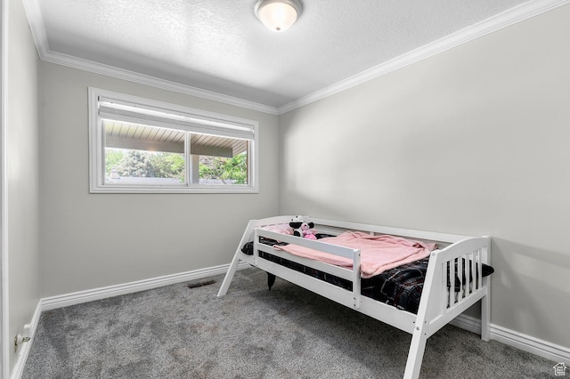 1775 S 290 E, Orem, UT 84058 - carpeted bedroom featuring ornamental molding and a textured ceiling