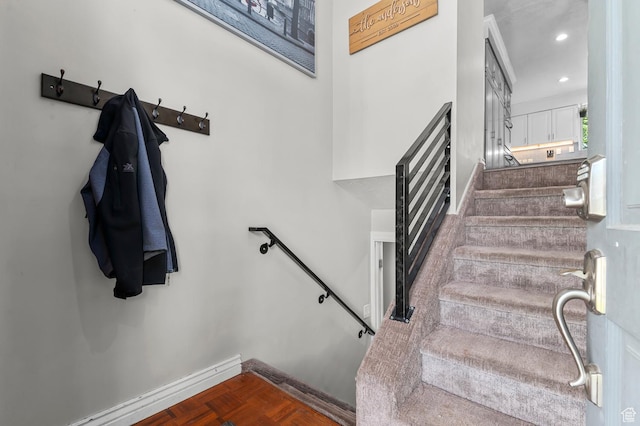 1775 S 290 E, Orem, UT 84058 - staircase featuring baseboards and recessed lighting