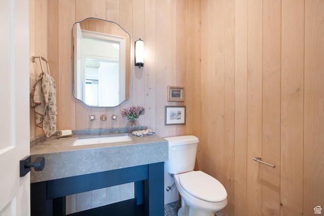 1889 W 1400 S, Lehi, UT 84043 - half bath with vanity and wooden walls
