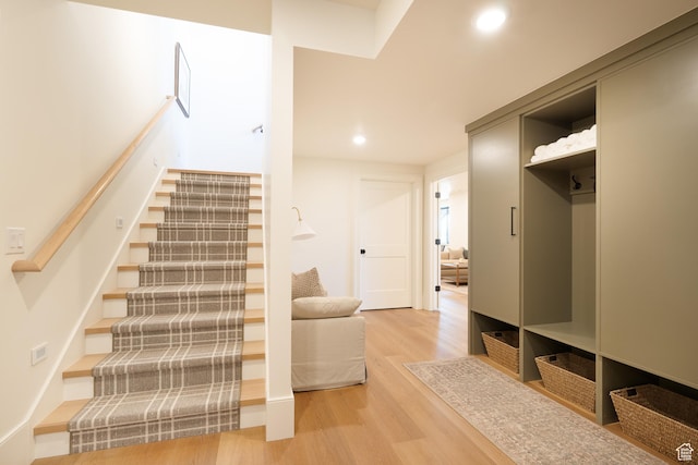 1889 W 1400 S, Lehi, UT 84043 - stairway featuring wood finished floors and recessed lighting