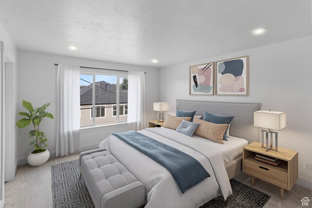 223 E 580 N, Providence, UT 84332 - bedroom featuring light colored carpet and recessed lighting