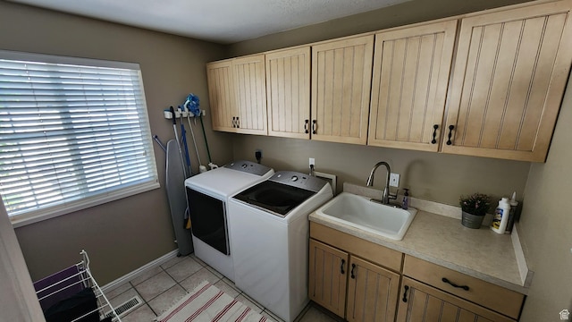 595 E Camden Park Ln, Draper, UT 84020 - washroom with independent washer and dryer, cabinet space, and light tile patterned flooring