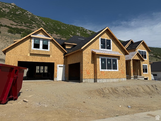 292 N Flag Rock Dr, Farmington, UT 84025 - property under construction with a mountain view and dirt driveway