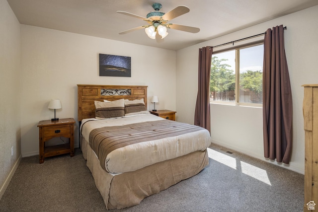 3287 E Fairway Loop, Moab, UT 84532 - bedroom with carpet floors and ceiling fan