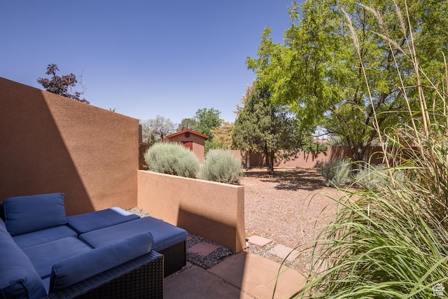 3287 E Fairway Loop, Moab, UT 84532 - fenced backyard featuring a patio