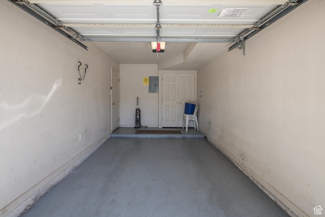 3287 E Fairway Loop, Moab, UT 84532 - garage with a garage door opener and electric panel