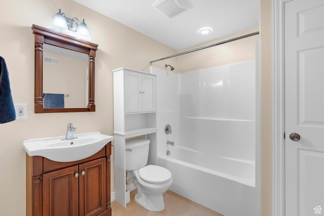 328 S 1060 E, Santaquin, UT 84655 - bathroom featuring vanity, washtub / shower combination, and tile patterned floors