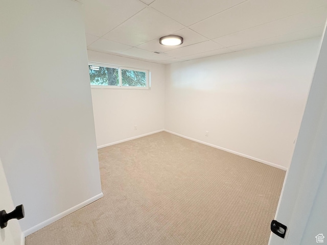 3841 W Bluebird Cir, West Valley City, UT 84120 - empty room with light colored carpet and a paneled ceiling