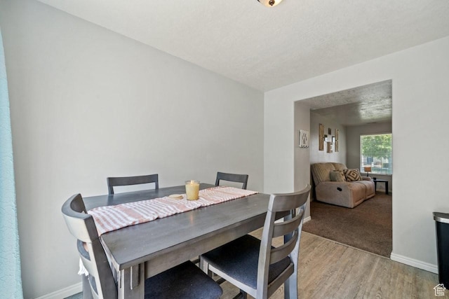 1021 Sara Ln, Ogden, UT 84404 - dining room featuring light wood-type flooring and a textured ceiling