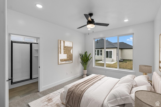 233 E 580 N, Providence, UT 84332 - bedroom with recessed lighting and a ceiling fan