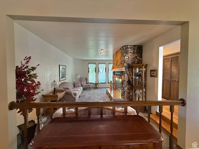 1177 W 2060 N, Helper, UT 84526 - living area with a stone fireplace