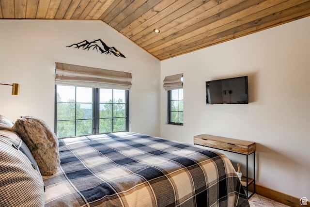 1766 W Arapaho Dr, Wanship, UT 84017 - bedroom featuring wood ceiling, lofted ceiling, carpet, and recessed lighting