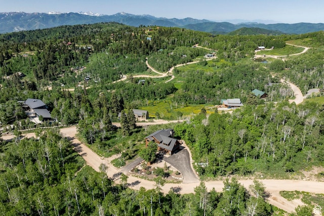 1766 W Arapaho Dr, Wanship, UT 84017 - aerial overview of property's location with a forest and mountains