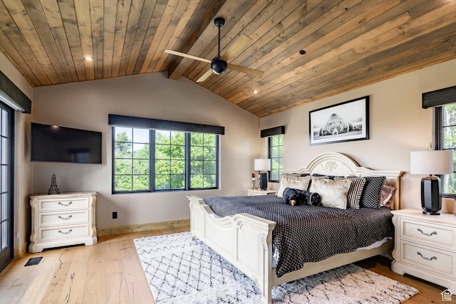 1766 W Arapaho Dr, Wanship, UT 84017 - bedroom featuring wood ceiling and light wood-style floors