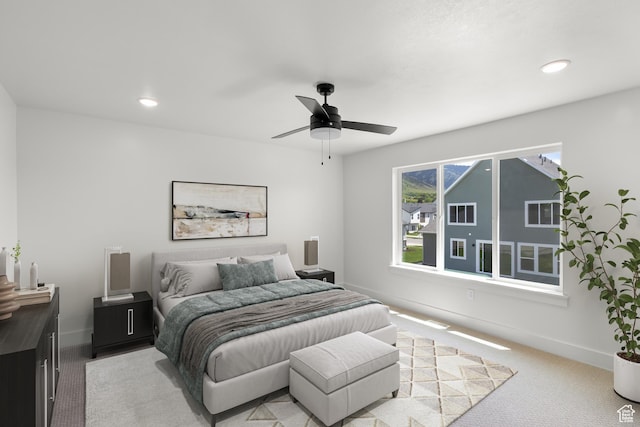 216 E 610 N, Providence, UT 84332 - bedroom featuring recessed lighting and a ceiling fan