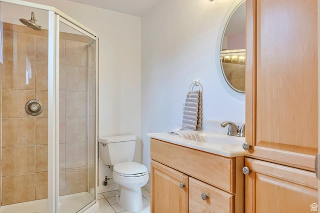 4683 W 3855 S, West Valley City, UT 84120 - full bath with tile patterned floors, vanity, and a stall shower