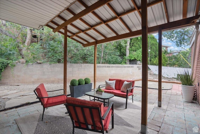 1881 S Foothill Dr E, Salt Lake City, UT 84108 - fenced backyard featuring a patio area and an outdoor living space
