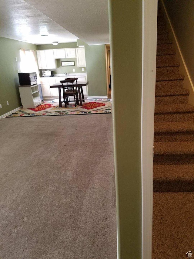 471 N 100 W, Kamas, UT 84036 - stairway with carpet floors and a textured ceiling