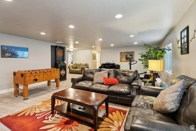 5673 S Wilson View Ct, Holladay, UT 84121 - living room with carpet and recessed lighting