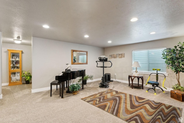 5673 S Wilson View Ct, Holladay, UT 84121 - living area featuring carpet flooring and recessed lighting