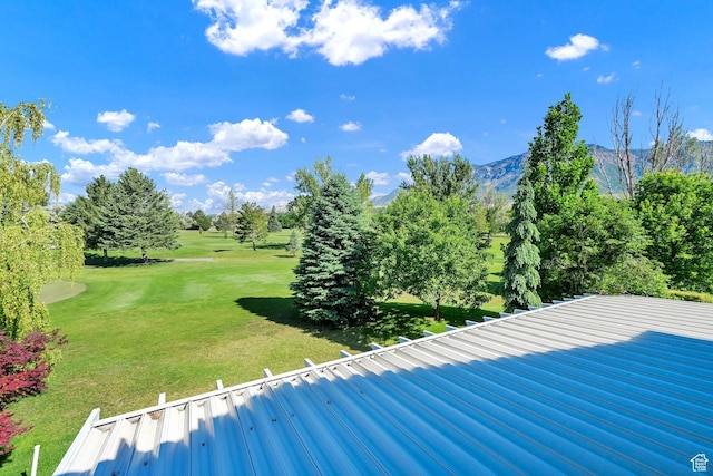 97 Hillsborough Dr, Pleasant View, UT 84414 - view of grassy yard with a mountain view