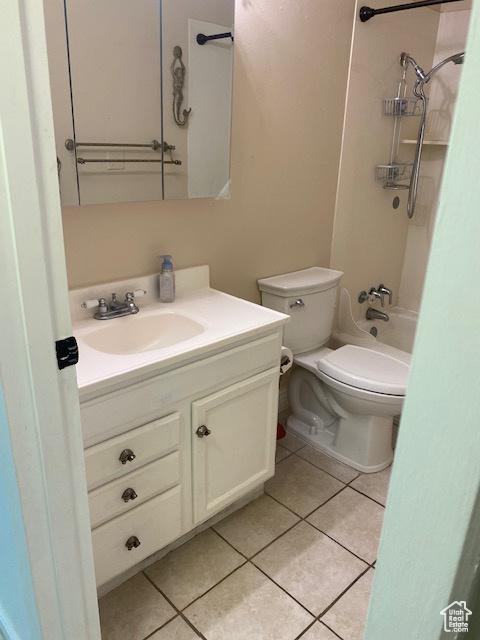 314 W Center St N Unit 135, Bountiful, UT 84010 - full bathroom featuring vanity, tile patterned flooring, and shower / tub combination