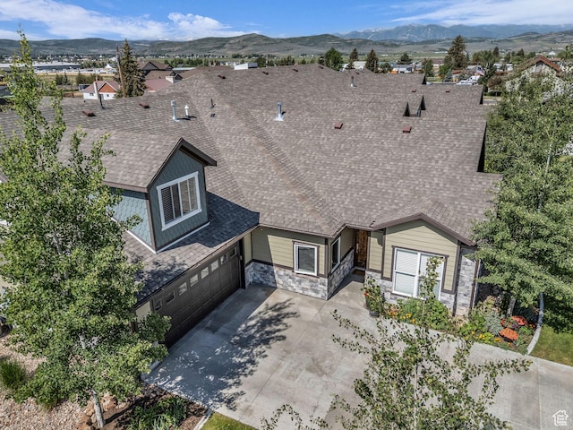 354 E 370 S, Kamas, UT 84036 - aerial view of residential area with a mountain backdrop