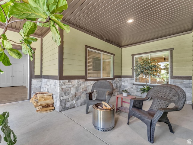354 E 370 S, Kamas, UT 84036 - view of patio featuring an outdoor fire pit